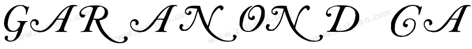 garanond caslon字体转换